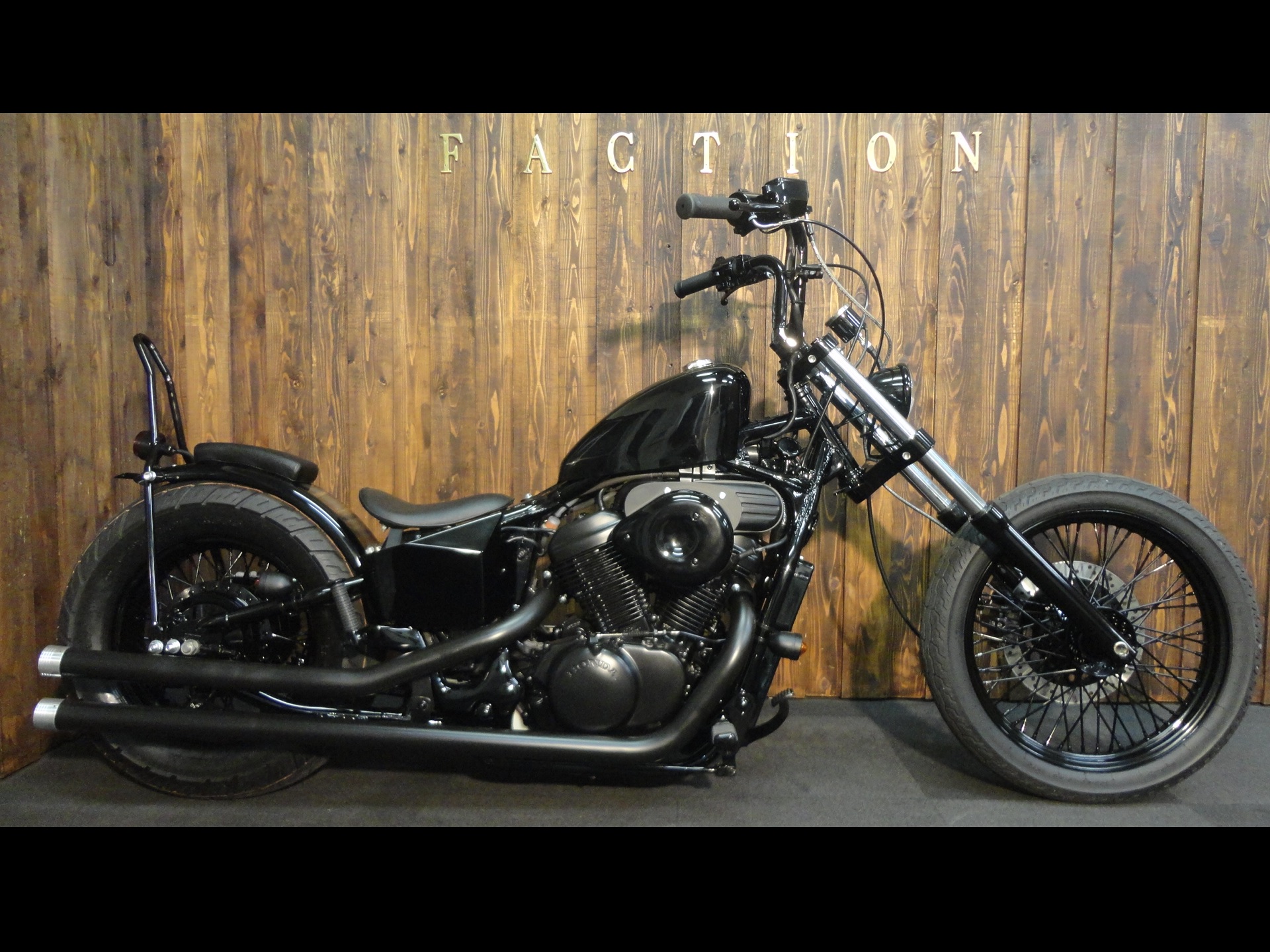 No.223】HONDA STEED400／ﾌﾞﾗｯｸﾁｮｯﾊﾟｰ 