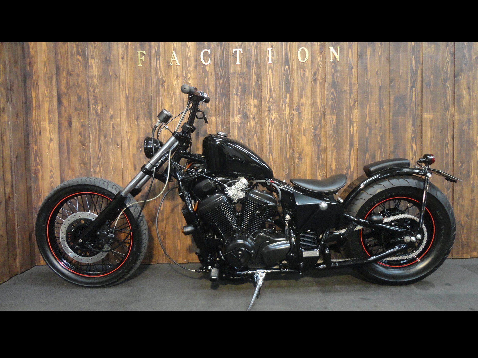 steed400 チョッパー フルカスタム ジョッキーシフト 稚 スティード400